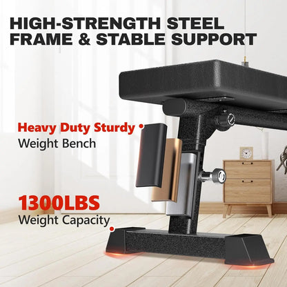 Heavy Duty Foldable Workout Bench for Home