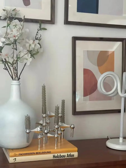 Metal Molecular Structure Candle Holder