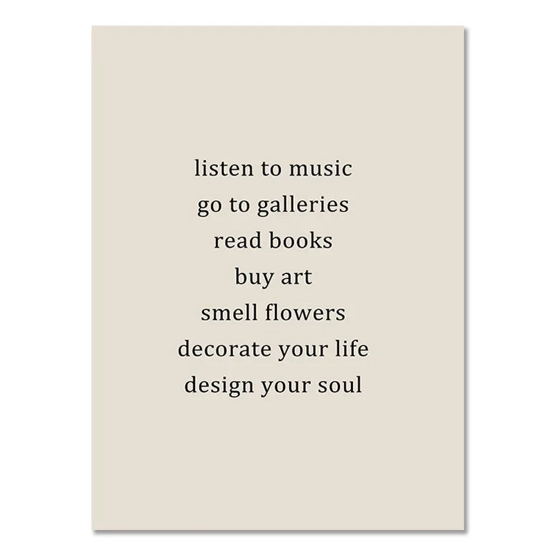 Abstract Bohemian Wall Art Poster