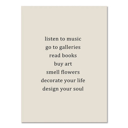 Abstract Bohemian Wall Art Poster