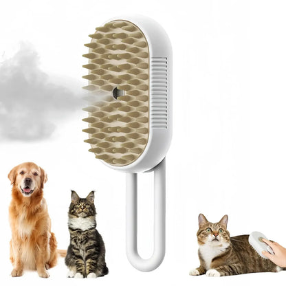 Rotatable Pet Spray Massage Brush