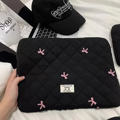 Cute Bow Graphic Laptop Bag