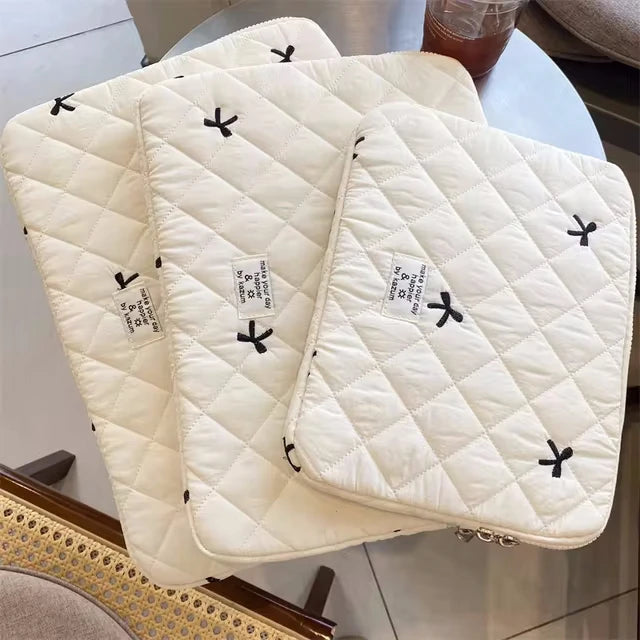 Cute Bow Graphic Laptop Bag