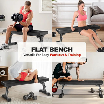 Heavy Duty Foldable Workout Bench for Home
