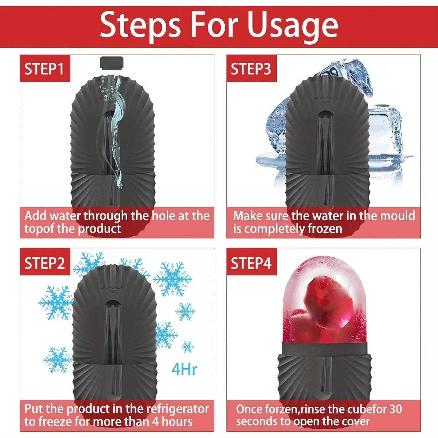 Reusable Silicone Mold Face Massager