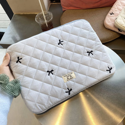 Cute Bow Graphic Laptop Bag