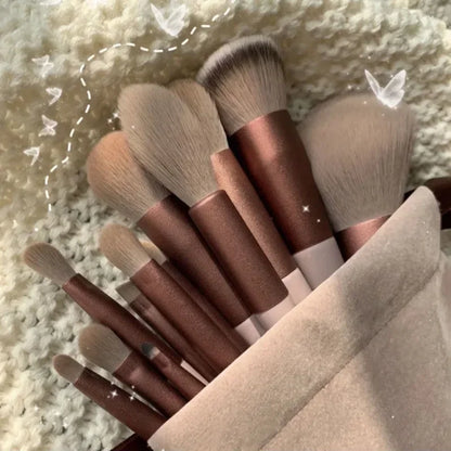 Goat Hair Makeup Brushes Set