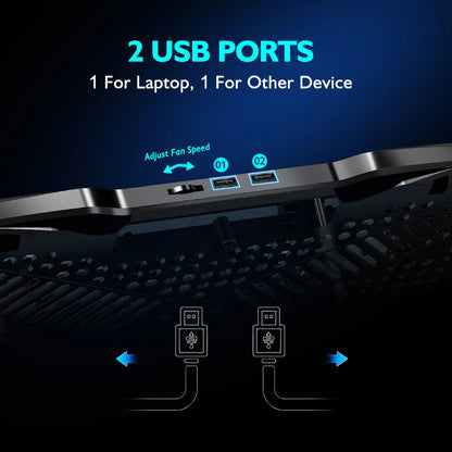 Laptop Cooling Pad With Phone Holder