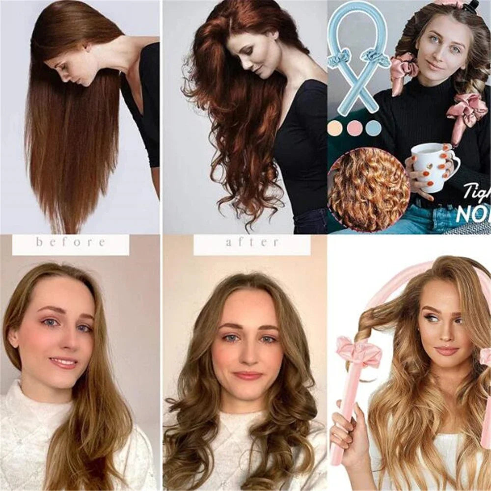 Soft Heatless Curling Rod Headband