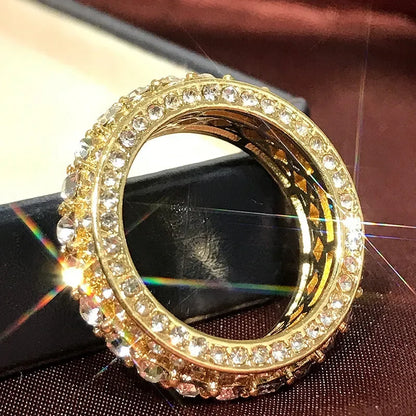14 k Gold Diamond Round Ring