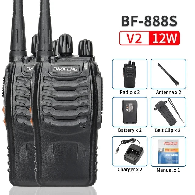 Dual Band Portable Long Range Walkie Talkie