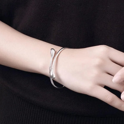 Sterling Silver Needle Earring Ring Bracelet Set
