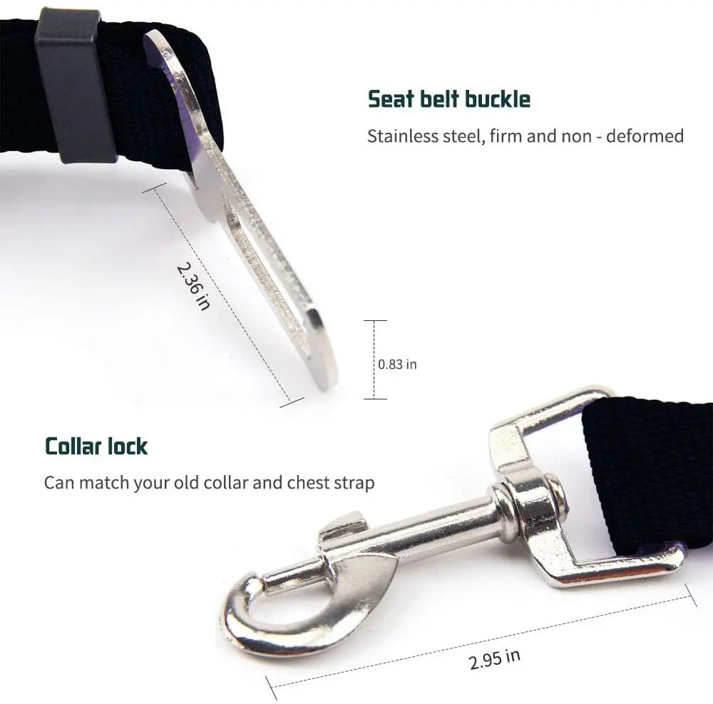 Adjustable Lead Clip Safety Seat Belt