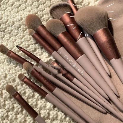 Goat Hair Makeup Brushes Set