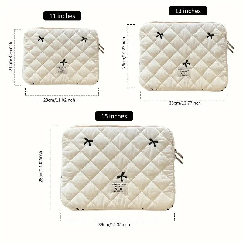 Cute Bow Graphic Laptop Bag
