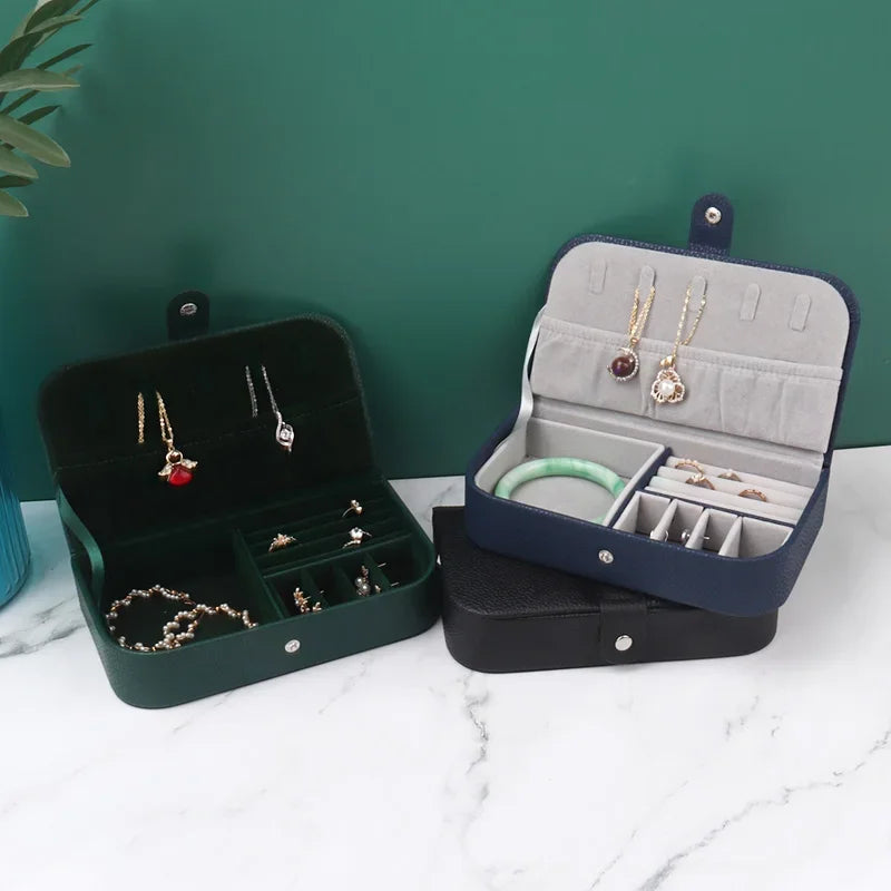 Leather Portable Jewelry Organizer
