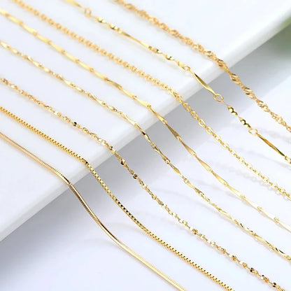 14k Original Gold Color Necklace Chain