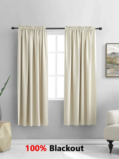 100%Shading Blackout Curtains