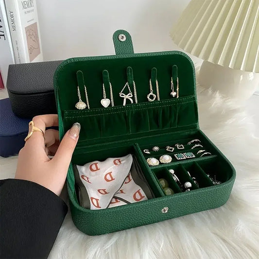 Leather Portable Jewelry Organizer