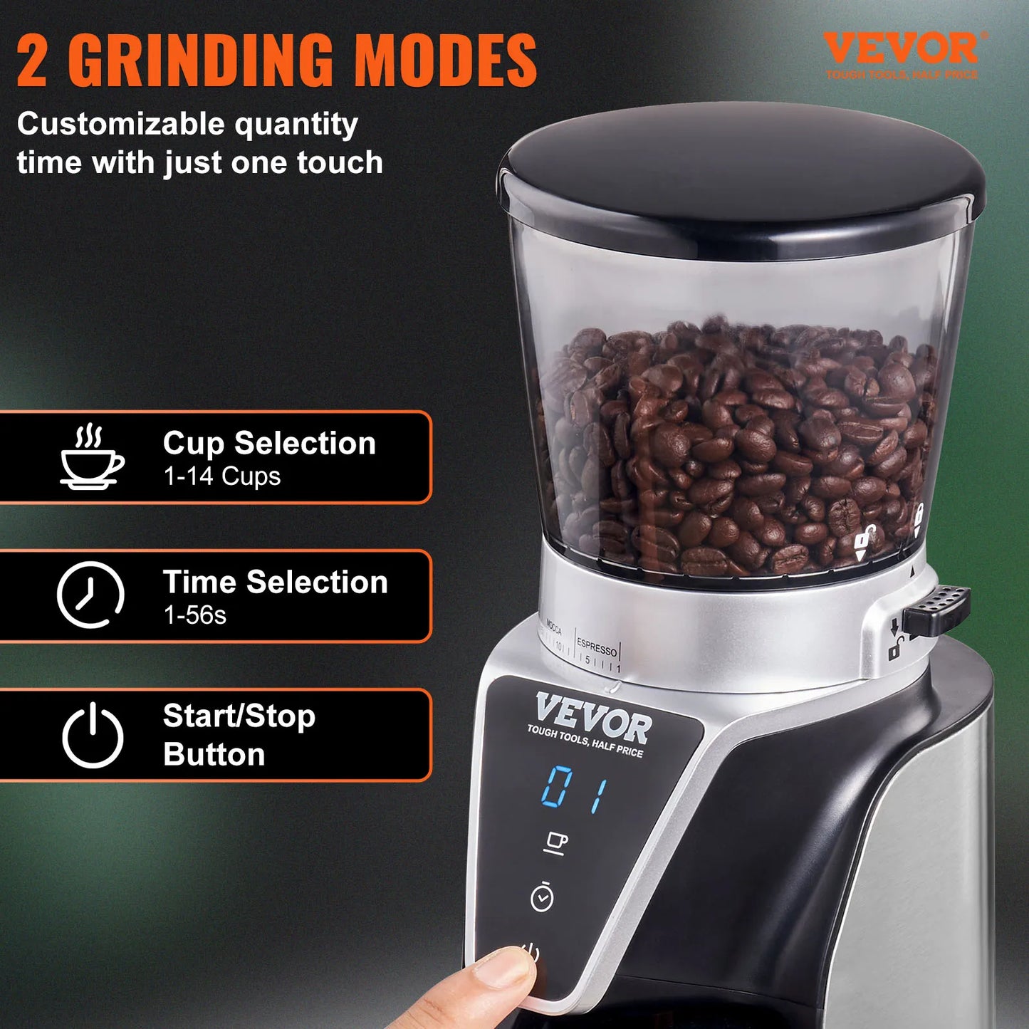 40mm Stainless Steel Conical Burr