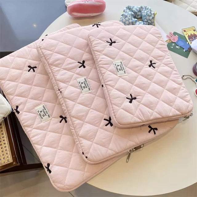 Cute Bow Graphic Laptop Bag