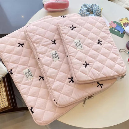 Cute Bow Graphic Laptop Bag