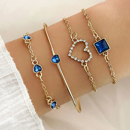 Fashionable Snake Imitation Gemstone Bangle