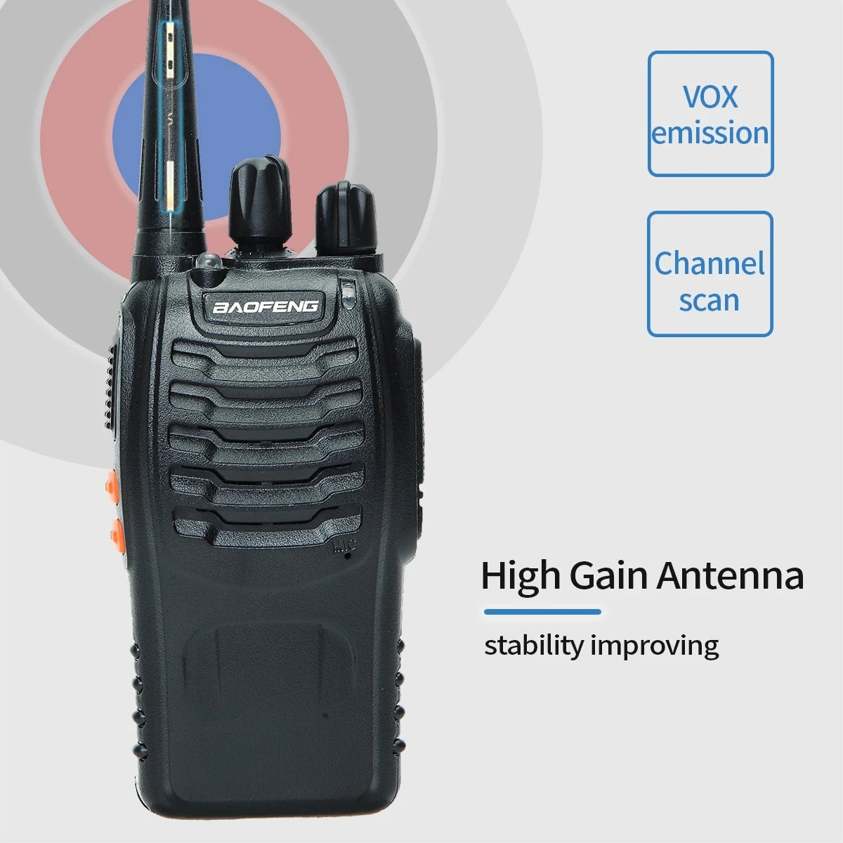 Dual Band Portable Long Range Walkie Talkie