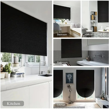 Self-Adhesive Pleated Blind High Shading Curtain