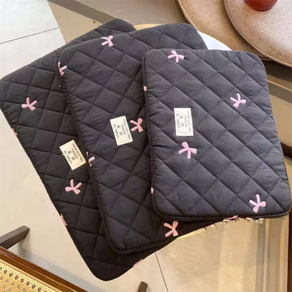Cute Bow Graphic Laptop Bag