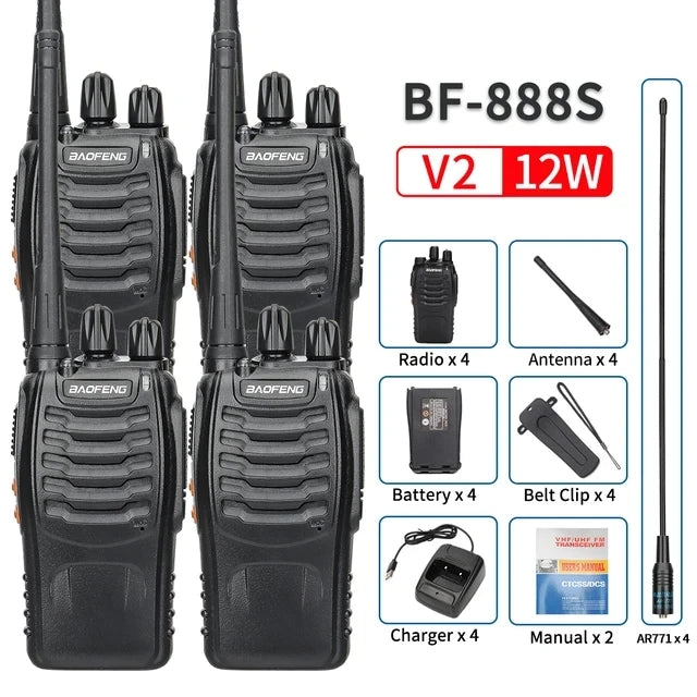 Dual Band Portable Long Range Walkie Talkie