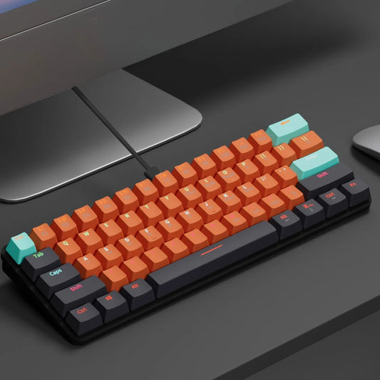 USB Mini Mechanical Gaming Wired Keyboard