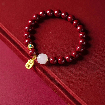 Natural Cinnabar Bracelet