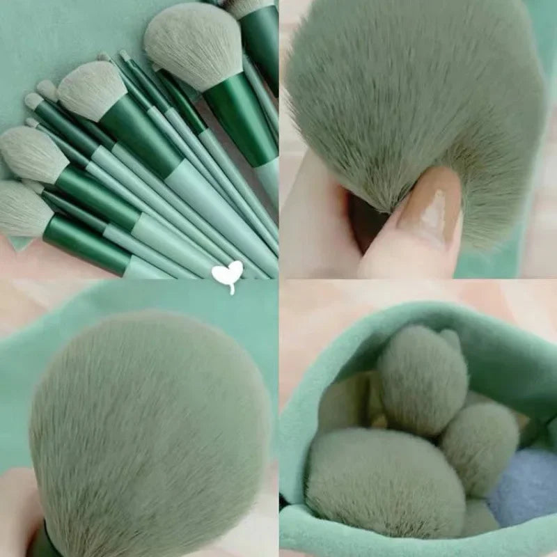 Goat Hair Makeup Brushes Set