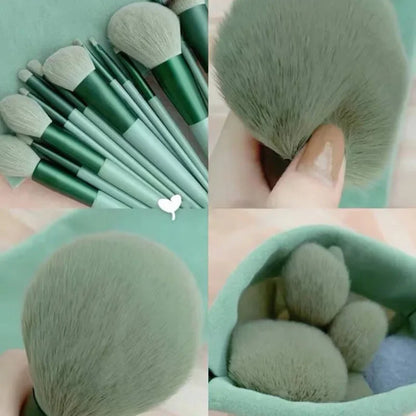 Goat Hair Makeup Brushes Set