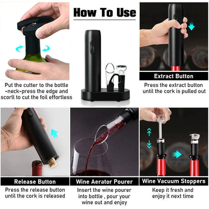 Rechargeable Electric Wine Bottle Opener