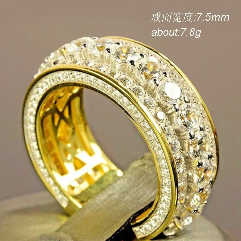 14 k Gold Diamond Round Ring