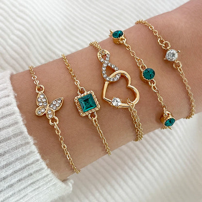 Fashionable Snake Imitation Gemstone Bangle