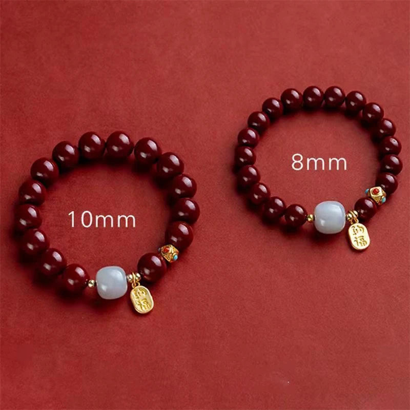 Natural Cinnabar Bracelet