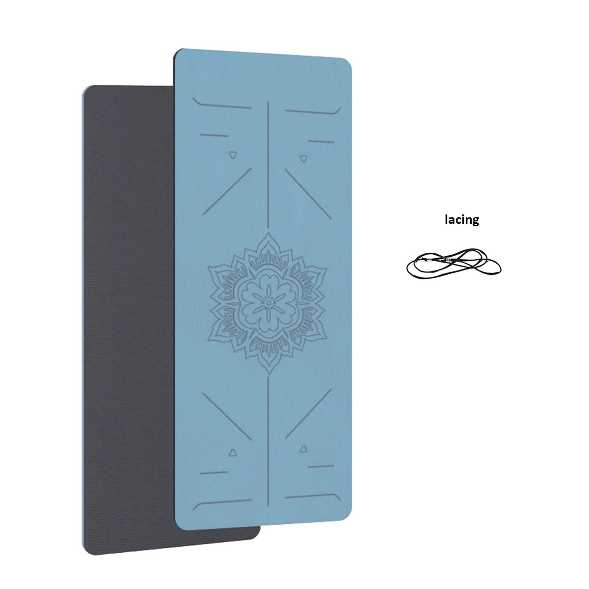 Non-slip TPE Yoga Mat With Guide Line