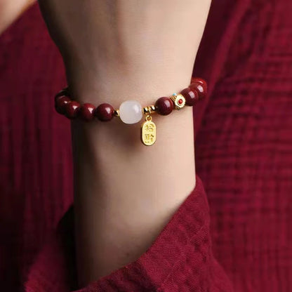 Natural Cinnabar Bracelet