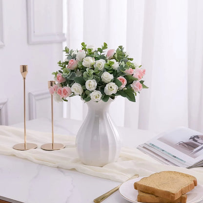 10 Heads Artificial Silk Rose Flower