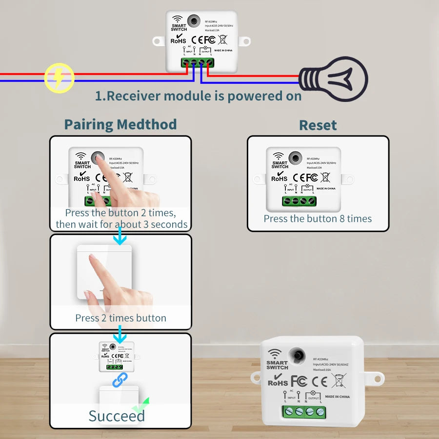 Wireless Smart Switch Light