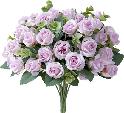 10 Heads Artificial Silk Rose Flower