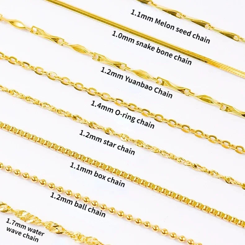 14k Original Gold Color Necklace Chain