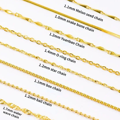 14k Original Gold Color Necklace Chain