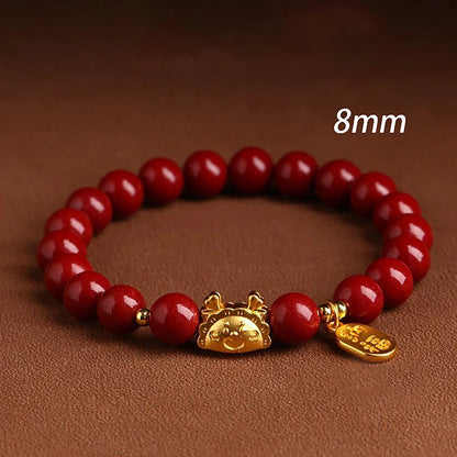 Natural Cinnabar Bracelet