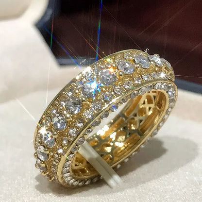 14 k Gold Diamond Round Ring