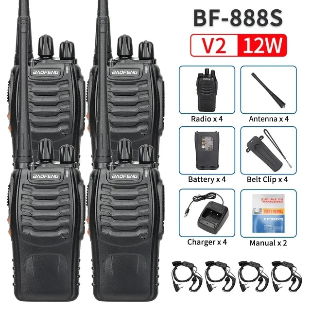 Dual Band Portable Long Range Walkie Talkie