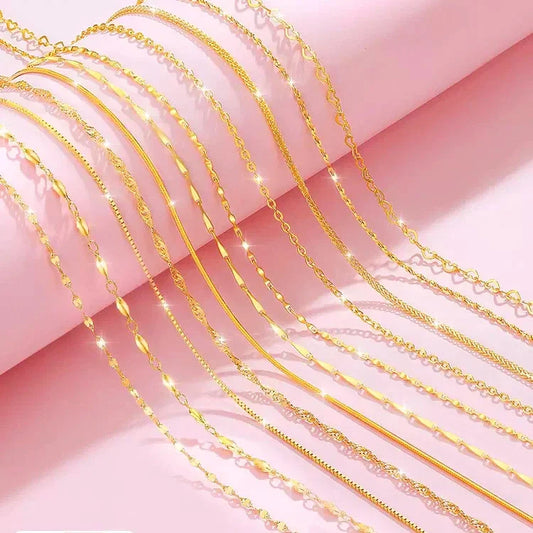 14k Original Gold Color Necklace Chain